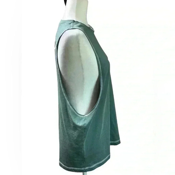 Gymshark Green Muscle Tank Size M - Picture 2 of 6